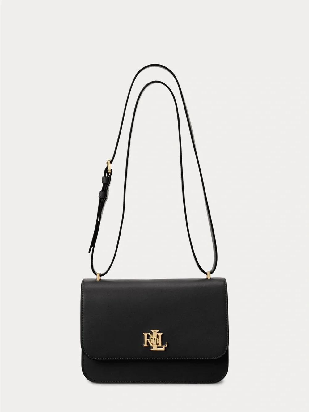 Lauren Ralph Lauren LEATHER MEDIUM SOPHEE BAG - Cross body bag - black
